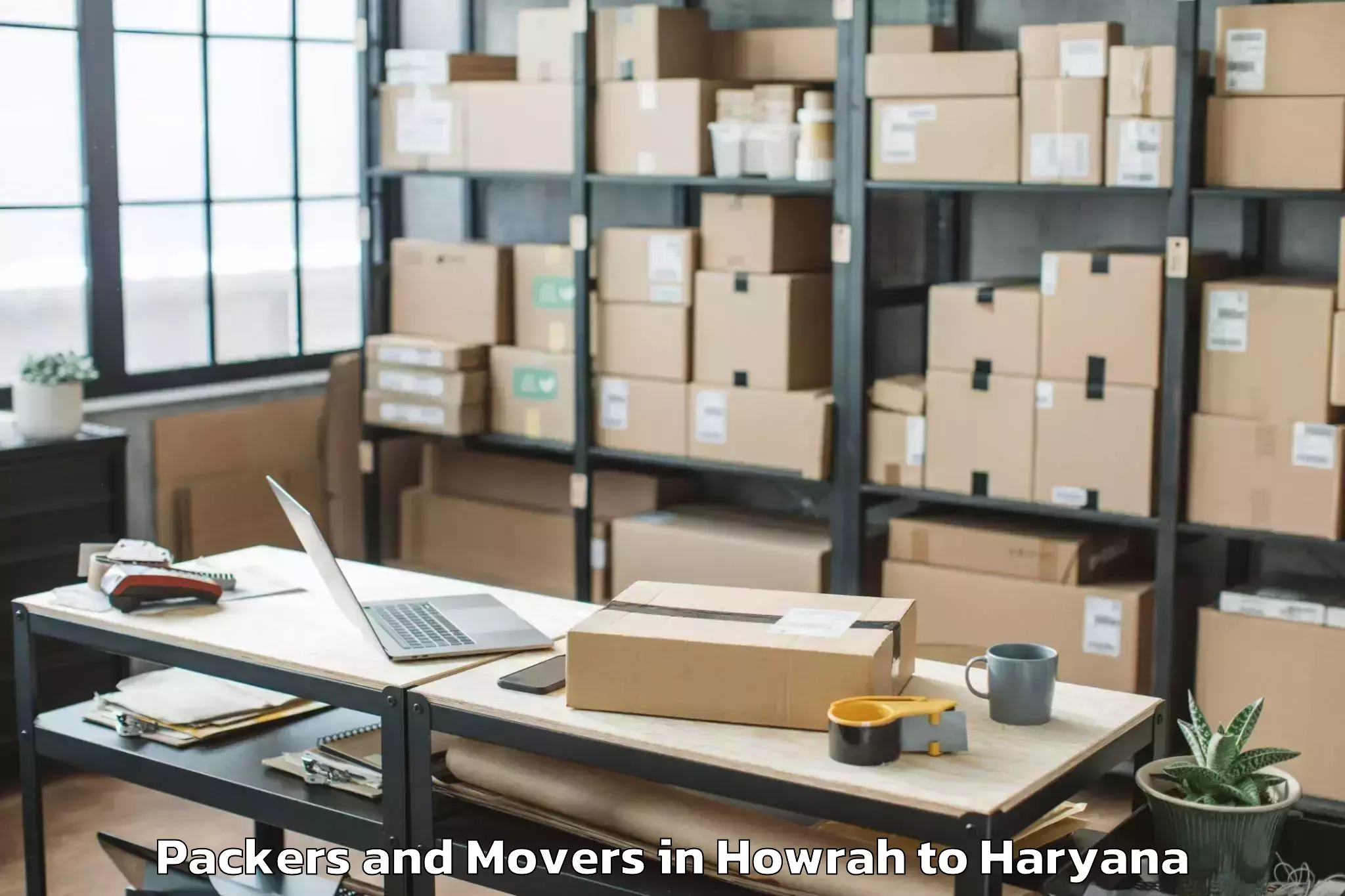 Easy Howrah to Rewari Packers And Movers Booking